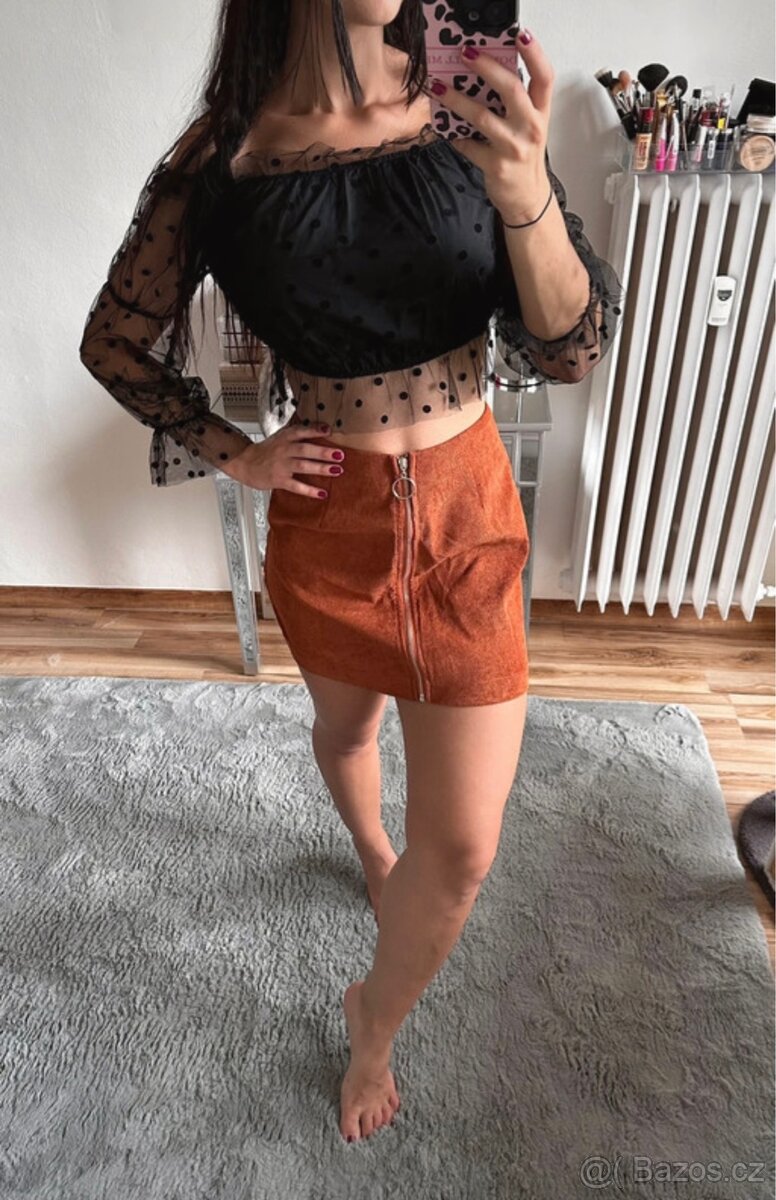 Semišová sukně - 2