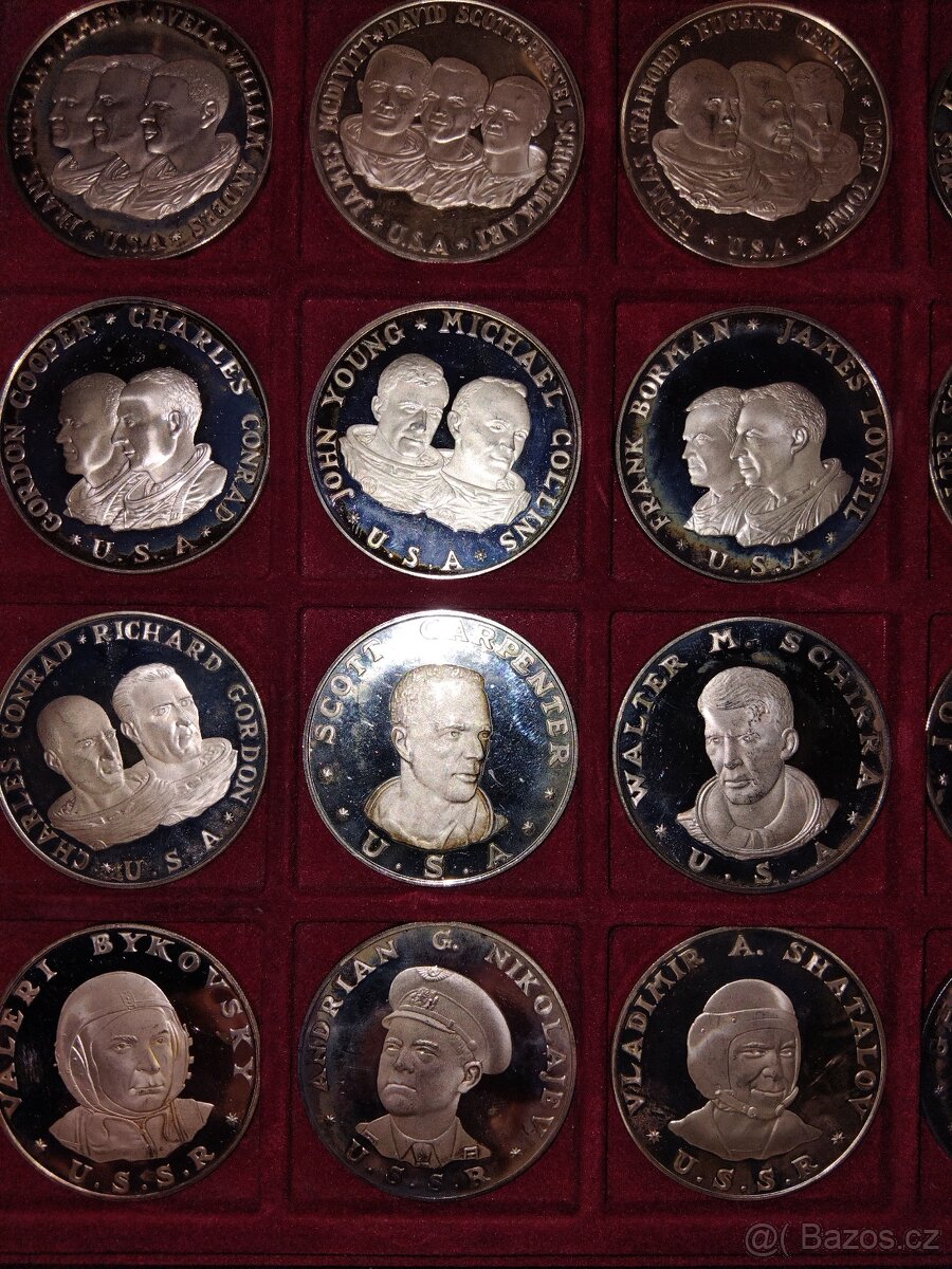 Stříbro 925/1000 kosmonauti - 2