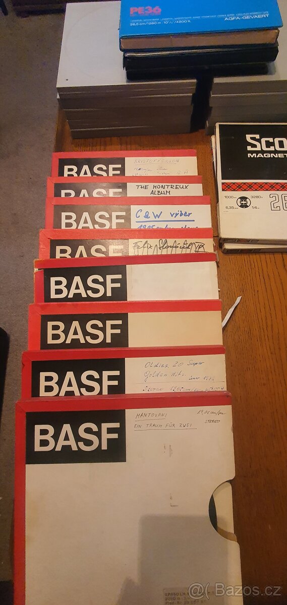 Magnetofonové cívky BASF,SCOTCH - 2