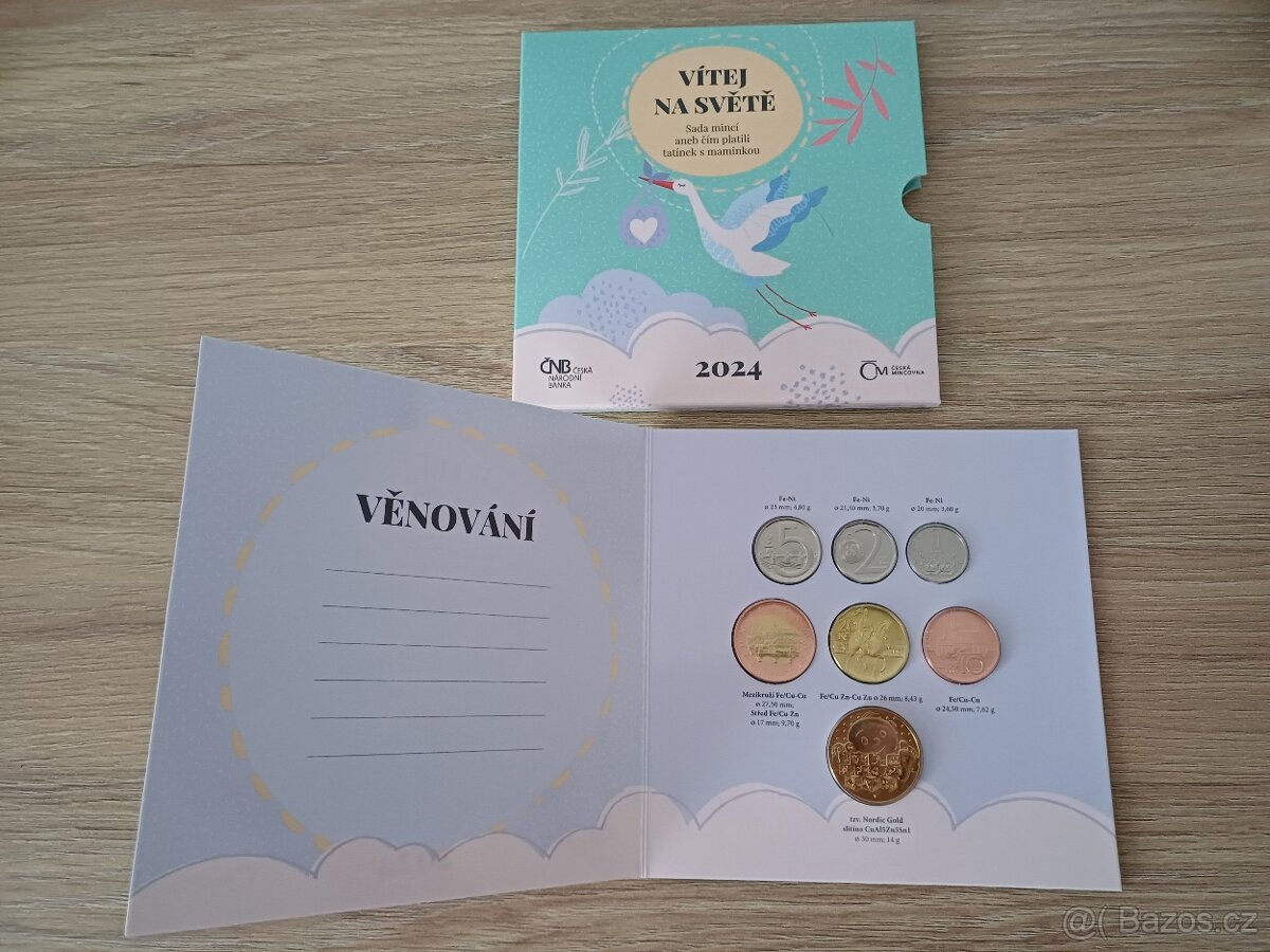 Sada oběžných mincí 2024 VÍTEJ NA SVĚTĚ, NAROZENÍ DÍTĚTE - 2