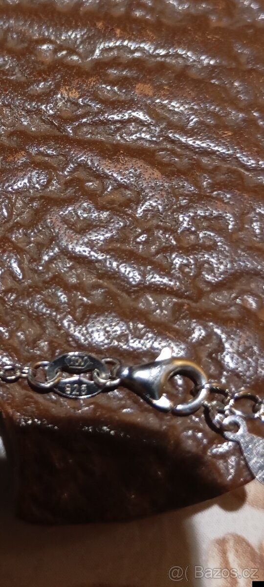 Stříbrný řetízek 925 z přívěskem znamení blíženci - 2