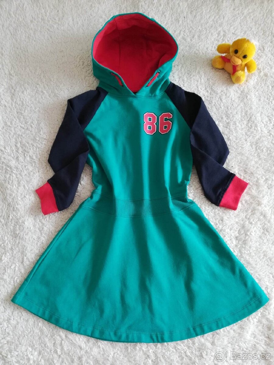 Šaty 128/134 Bonprix mikinové nové - 2