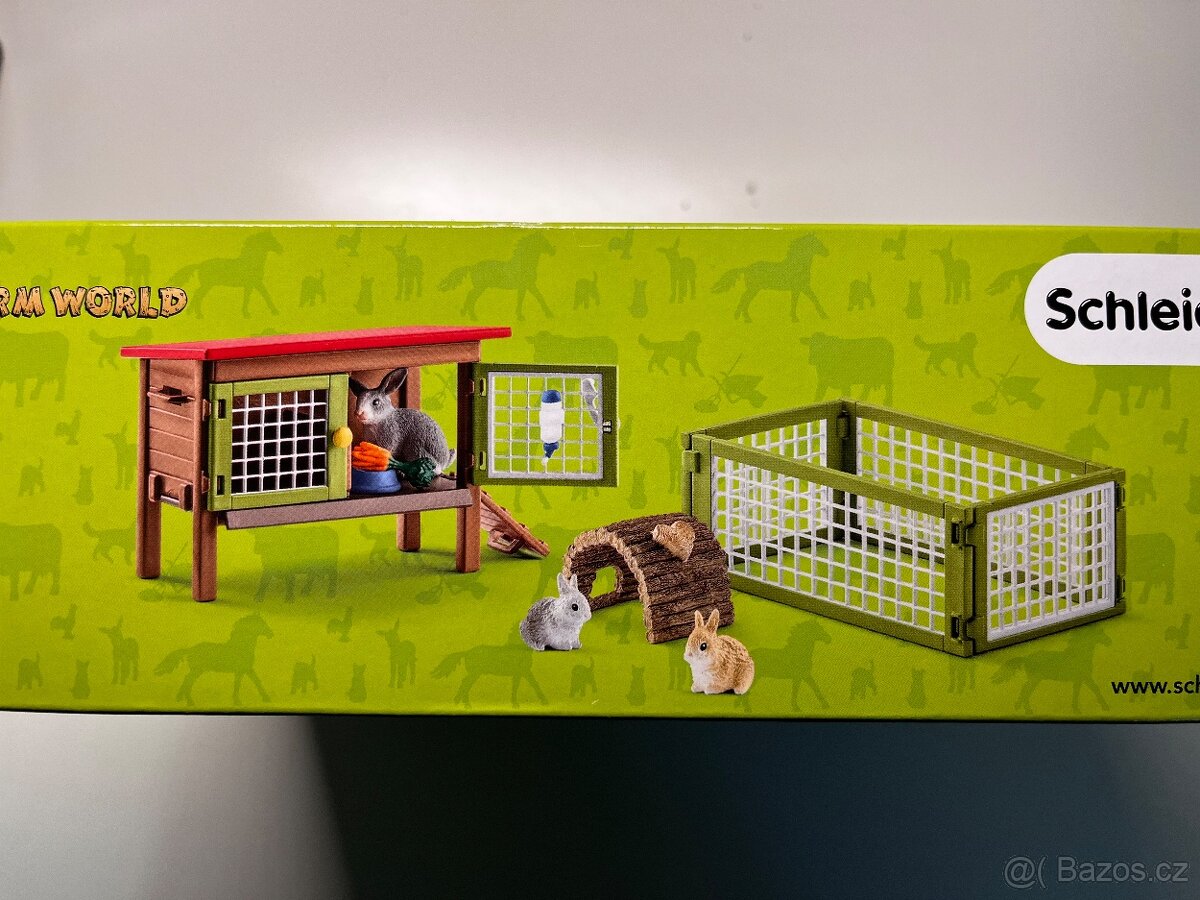 Schleich sada králíkárna s příslušenstvím - 2