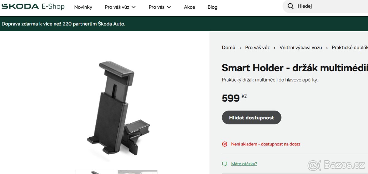 Smart Holder - držák tabletu škoda - 2