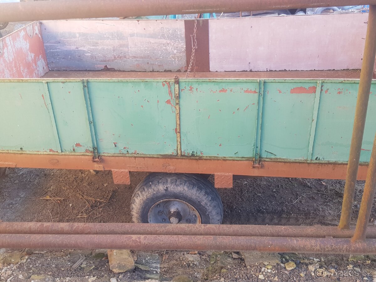 vlek za traktor ,vůz , vlečka , vozík ,kára - 2