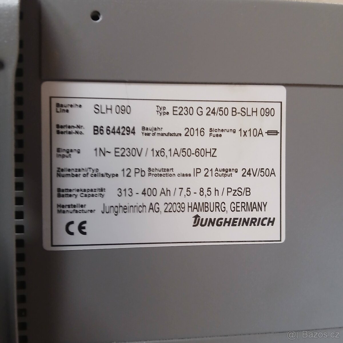 Jungheinrich nabíječka - 2