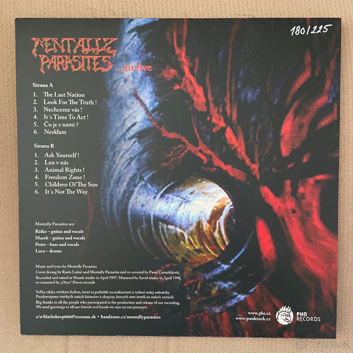 Mentally Parasites ...to live vinyl nový - 2