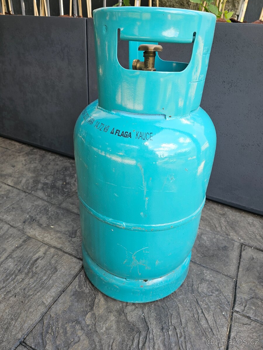 Propan butanova lahev 10kg,plna - 2