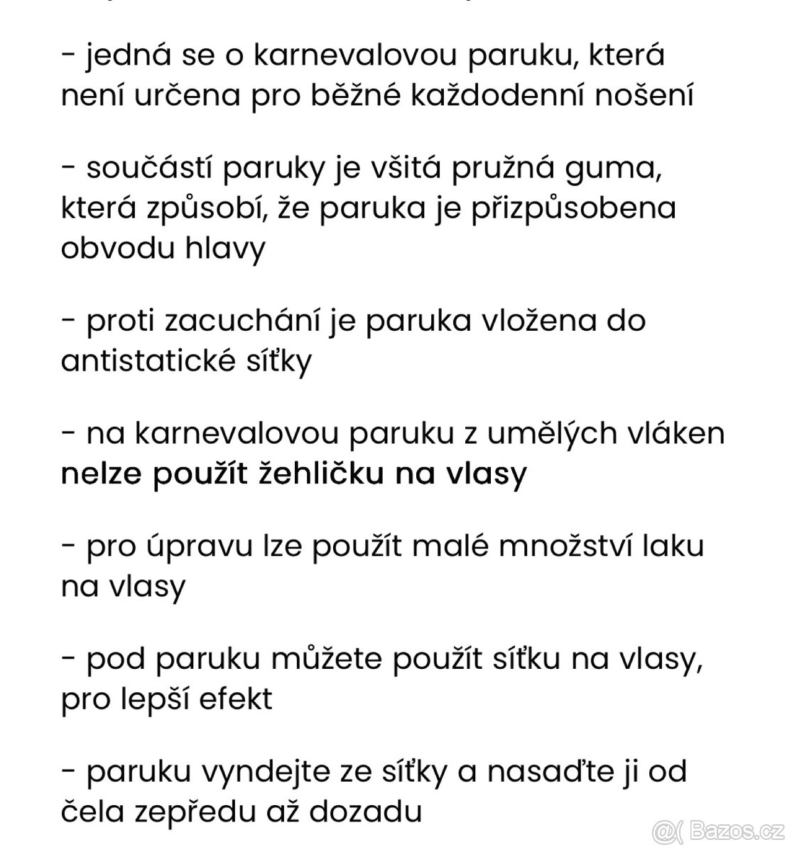 Nová paruka Anděl - 2