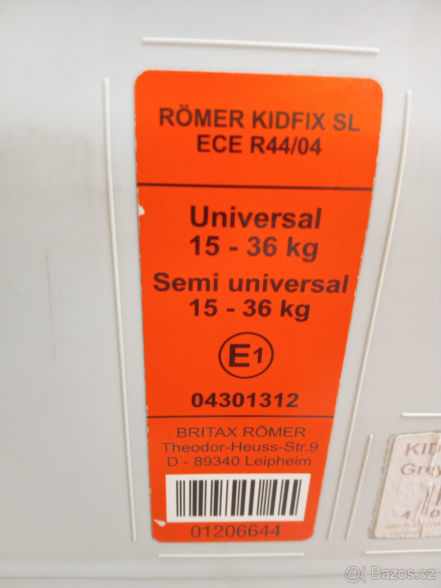 Autosedačka Römer Britax 15-36 kg - 2