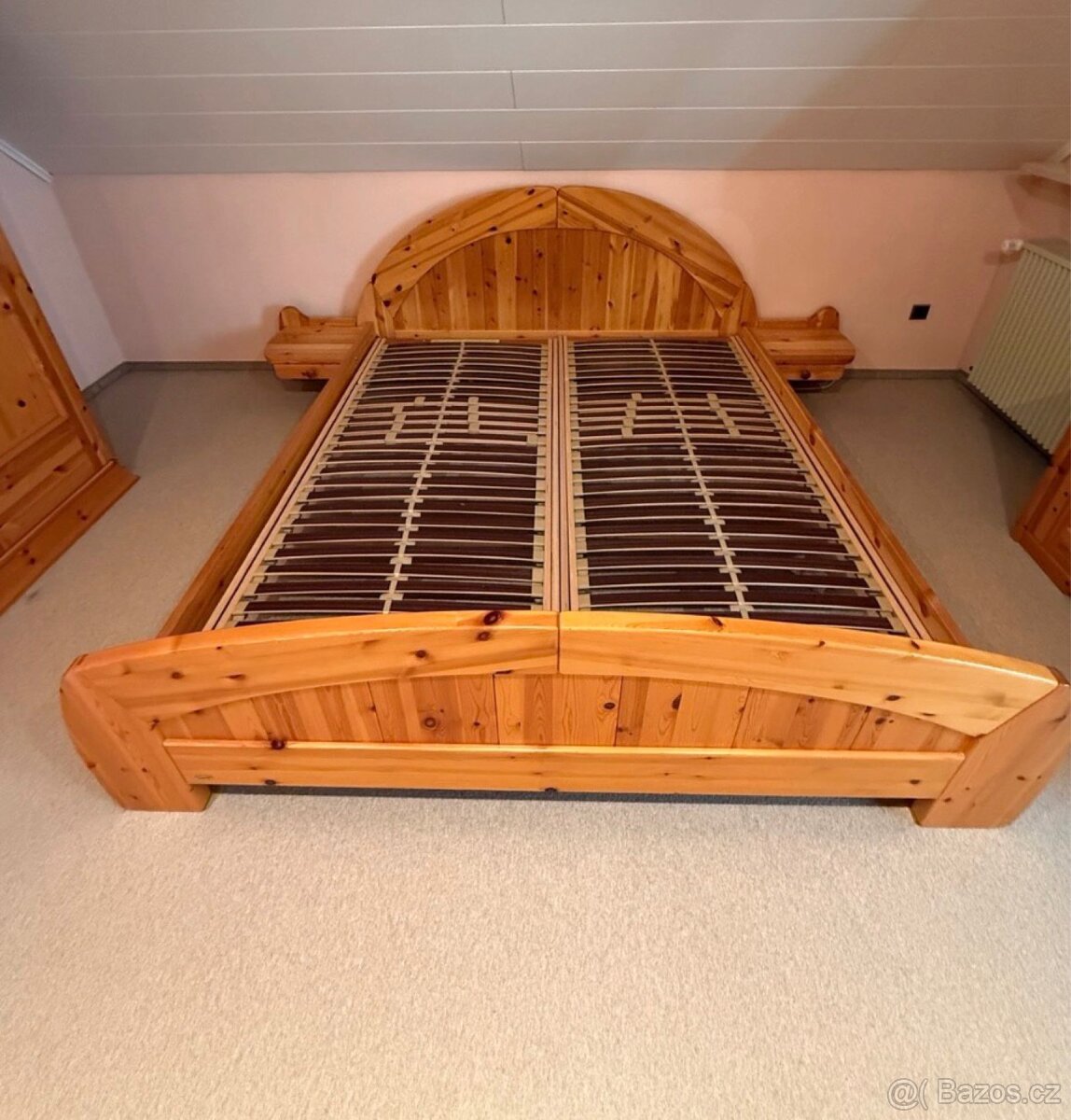 Kompletní ložnice z masivu borovice velká sestava - 2