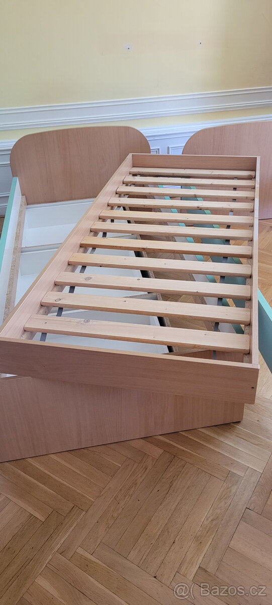 Postele s úložným prostorem (výroba na míru)204x96 cm+rošty - 2