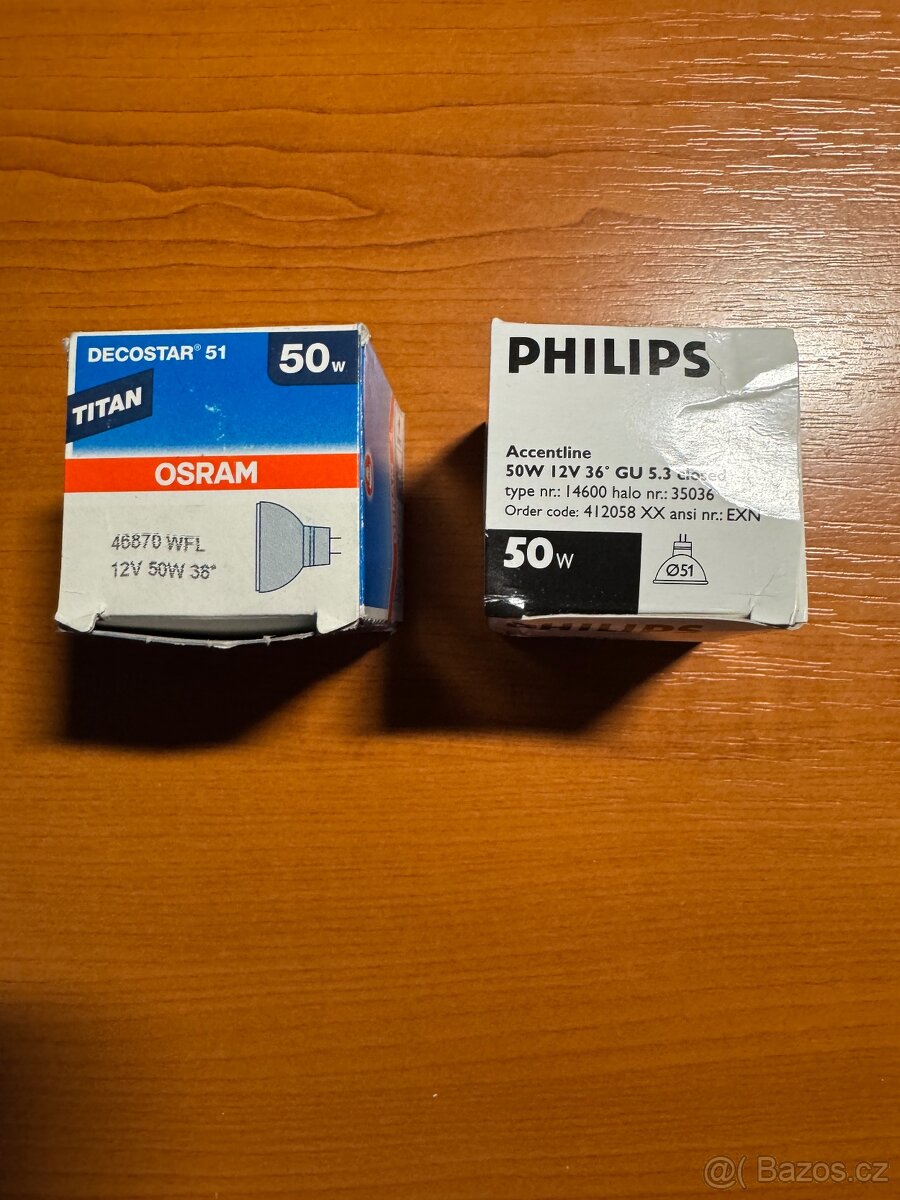 Halogenové žárovky. - 2