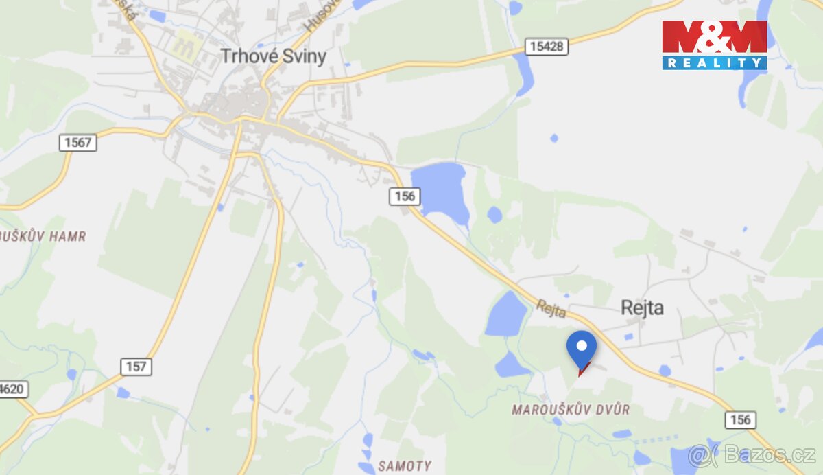 Prodej pozemku, 879 m², Trhové Sviny - 2