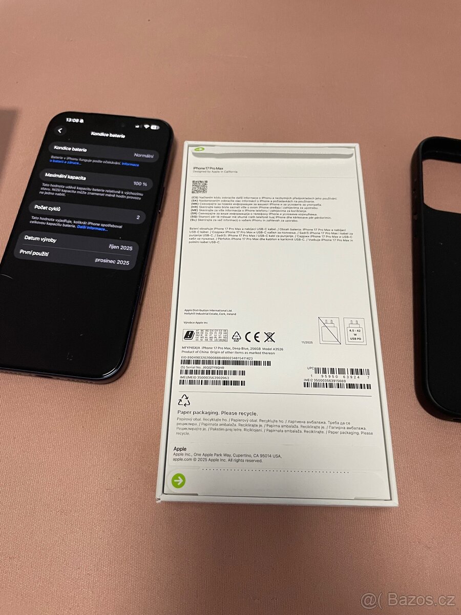 Iphone 17pro max 256 modrý - 2
