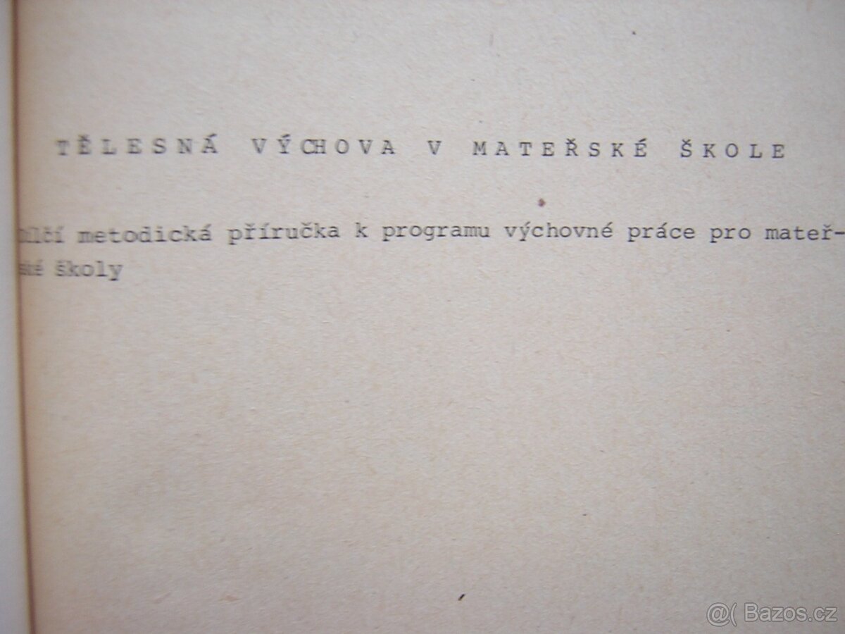Tělesná výchova v mateřské škole - metodická příručka - 2