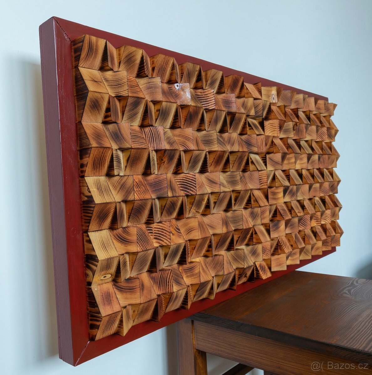 Lán obilí - 3D obraz ze dřeva - 2