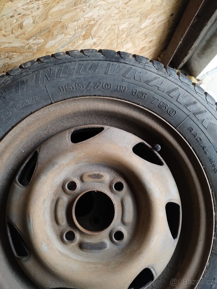 Prodám vraníky 155/70 R13 - 2