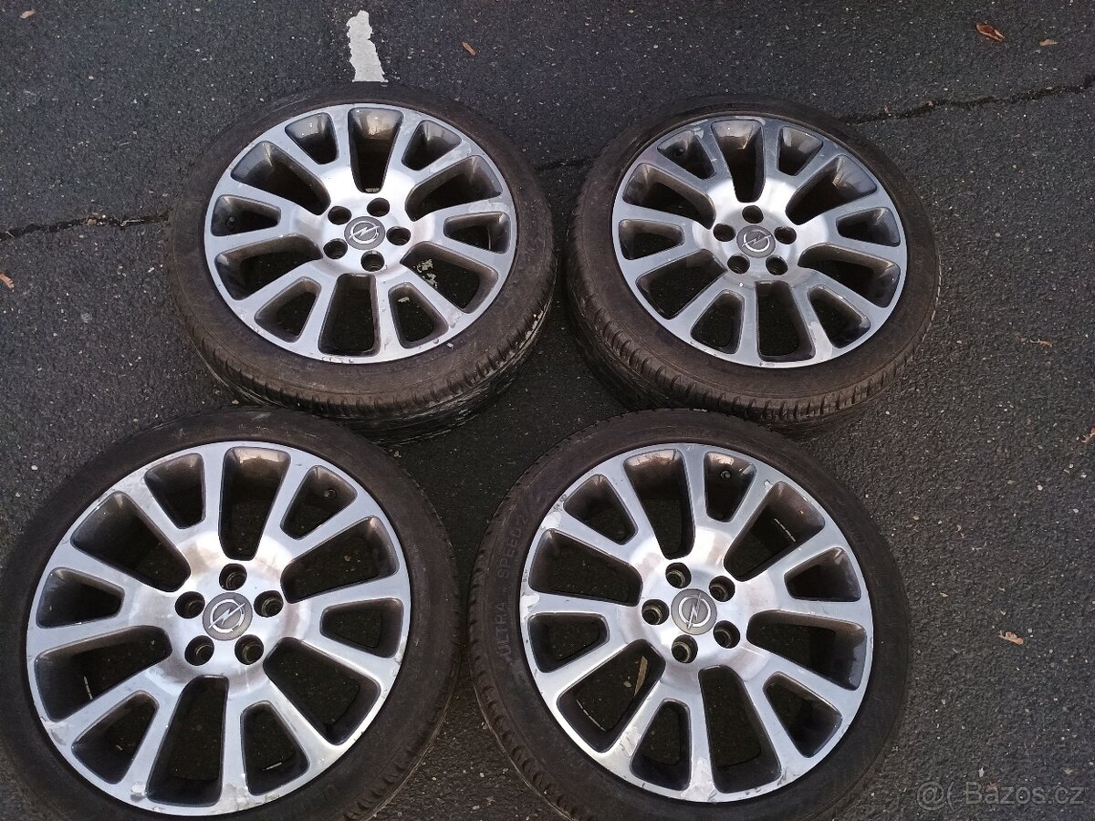 Opel Zafira, Meriva 5x110 18 bez pneumatik zutá ALU kola - 2