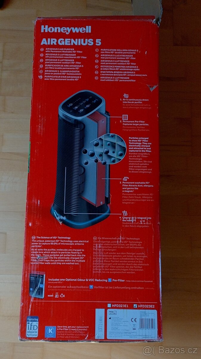 Čistička vzduchu s ionizátorem Honeywell Air Genius 5 HFD323 - 2