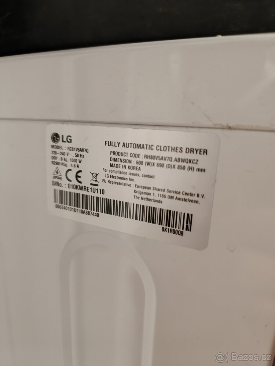 Sušička prádla LG - 2