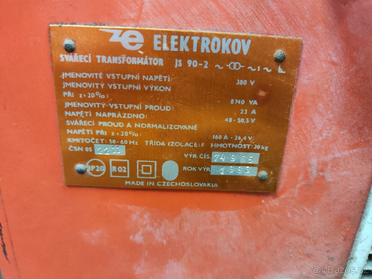 Svářecí trafo ELEKTROKOV JS90-2 - 2