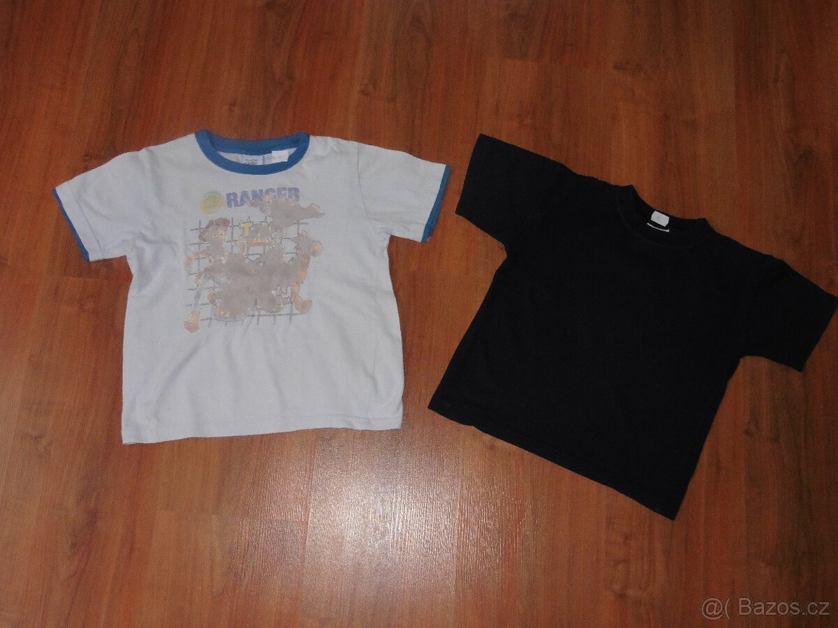9x tričko s krátkým rukávem vel. 5-6 let 116 cm - 2