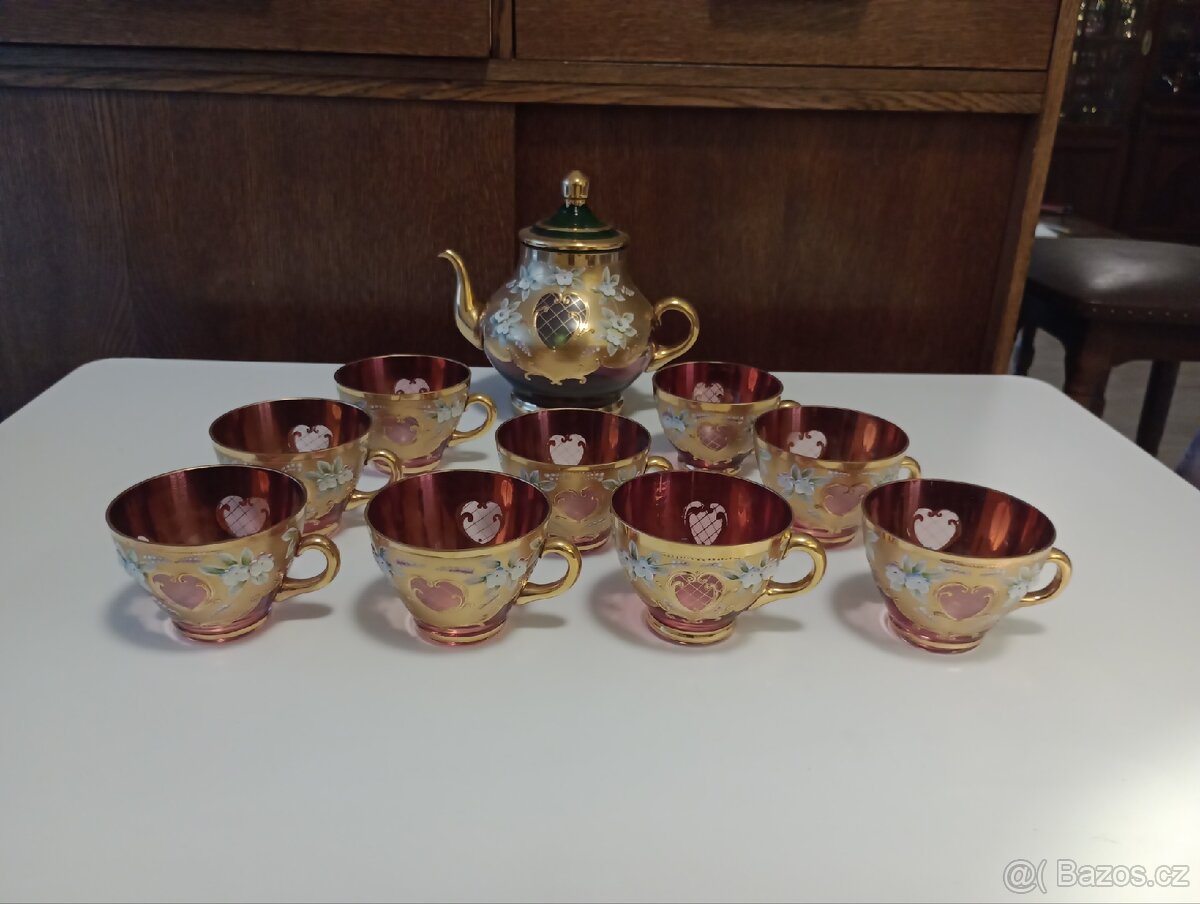 Novoborské sklo sada - 2