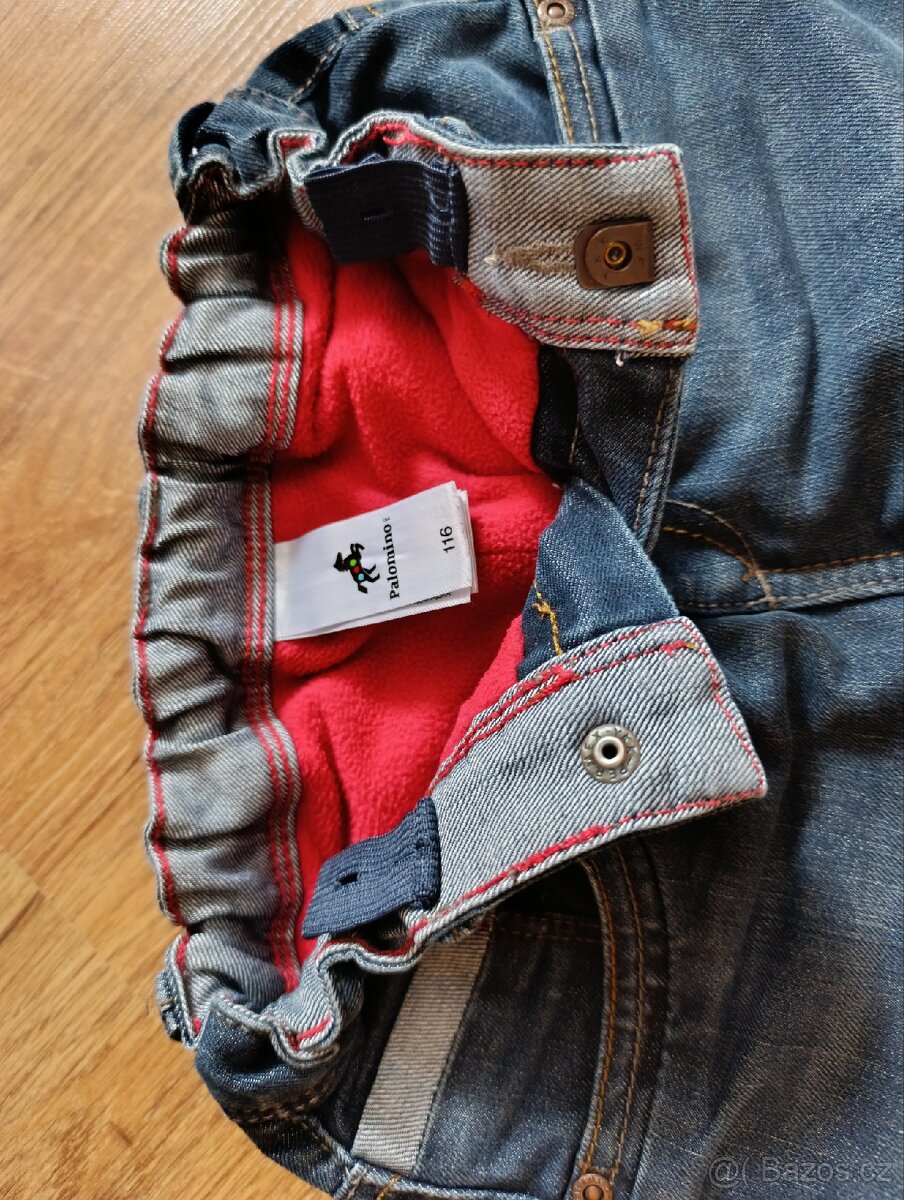 Džíny zateplené vel. 116 - 2