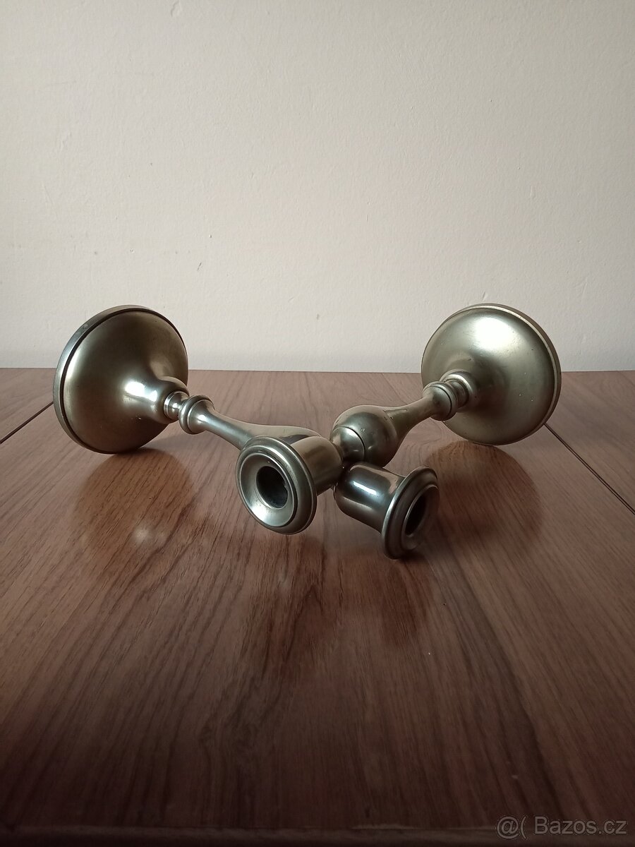 Svícny staré z alpaky - 2