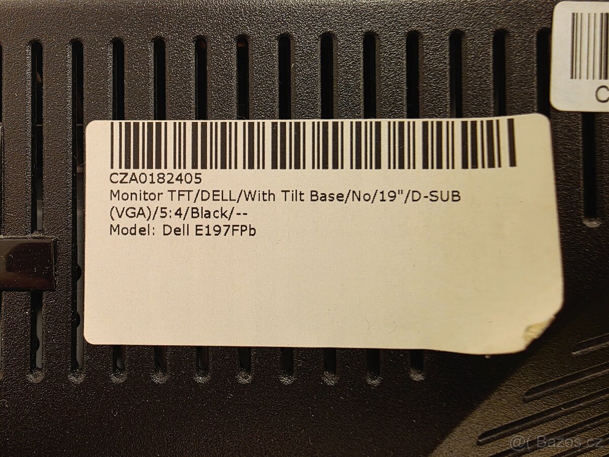 Monitor DELL 19" (VGA, vč. kabeláže) 2x - 2