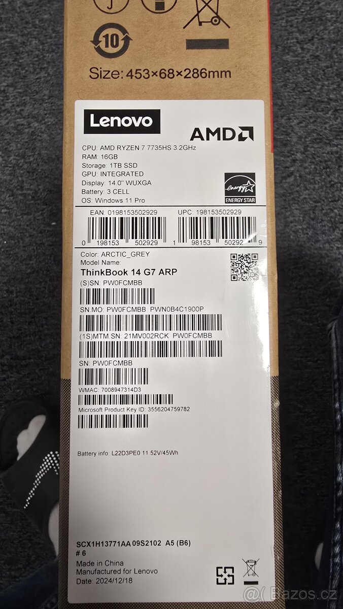 Notebook Lenovo Thinkbook 14" G7 - 2