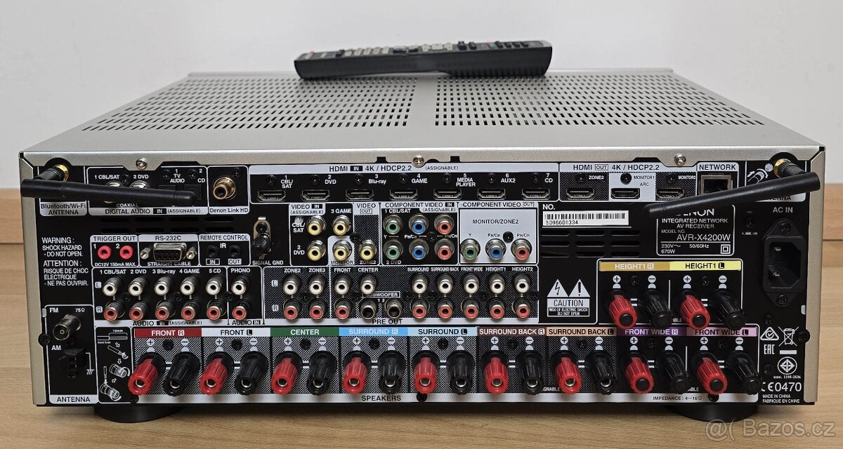 Denon AVR-X4200w / Dolby Atmos , Bluetooth a WiFi ,USB Phono - 2