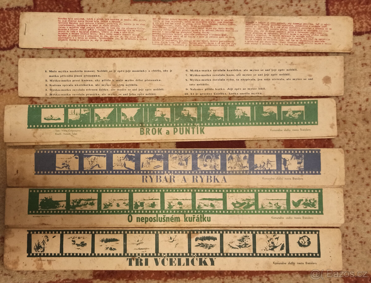 Diapásy, většinou pohádky 50. - 60. léta - 2