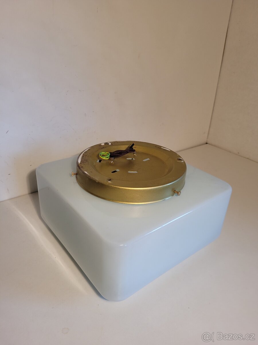 nízký lustr, stropnice, nástěnná lampa, čtvercové stínidlo - 2