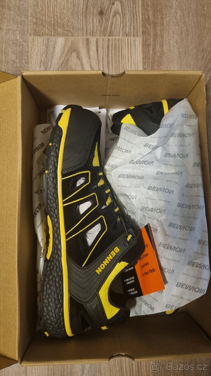 Pracovní sandály Bennon BOMBIS S1 ESD NM žluté - 2