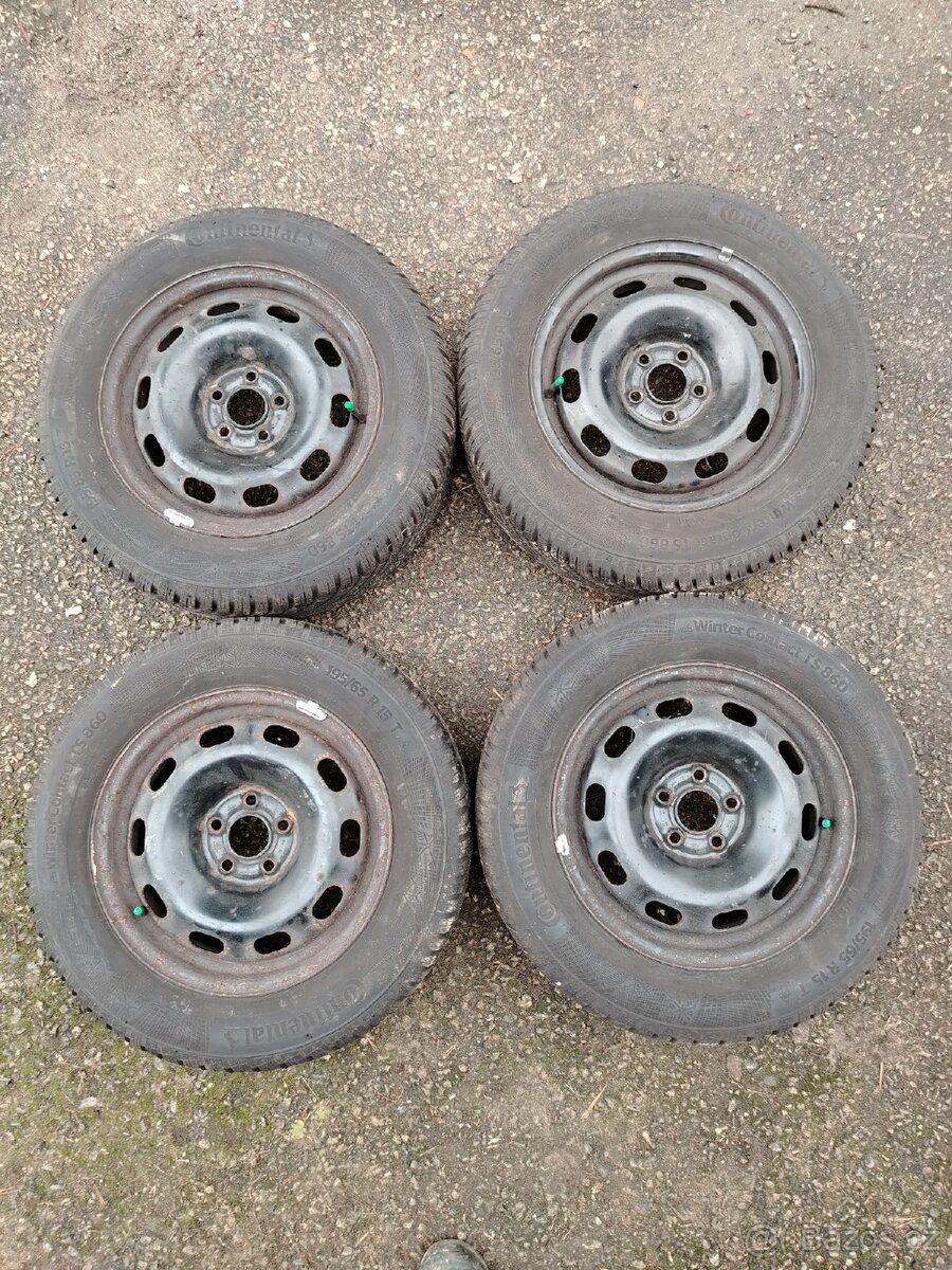 Sada zimních kol 195 65 R15 Continental Škoda Octavia 1 - 2