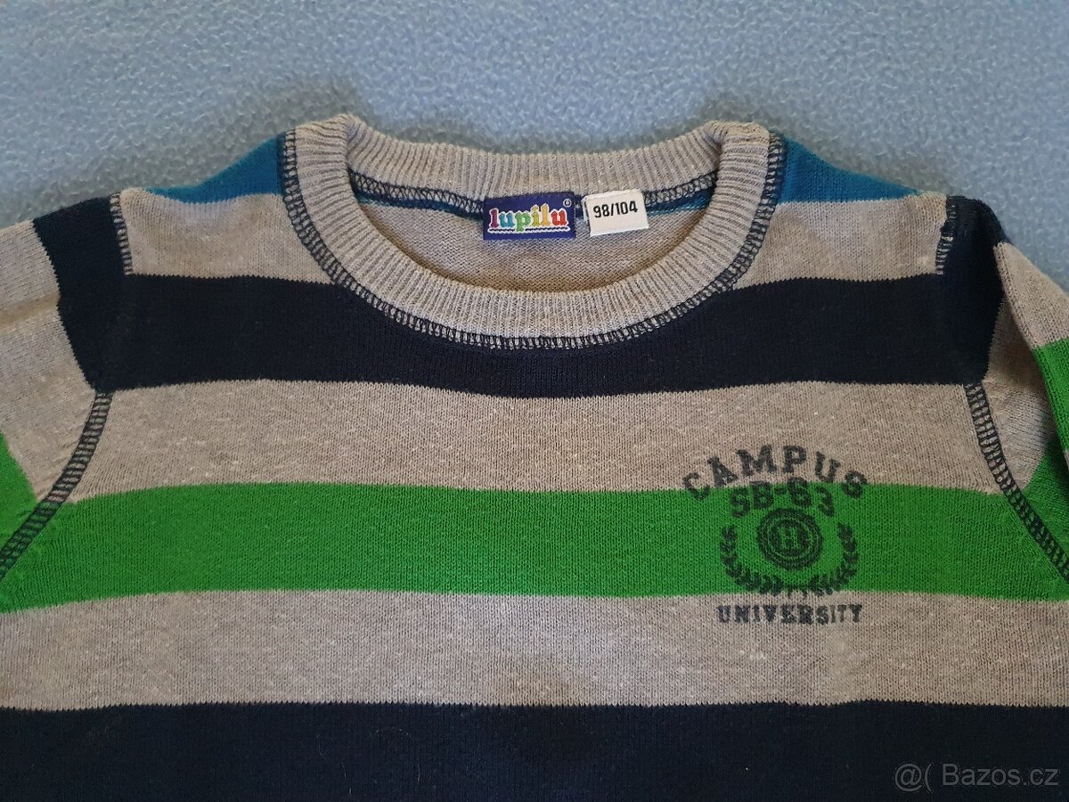 Svetr lupilu 98/104 proužkovaný - 2