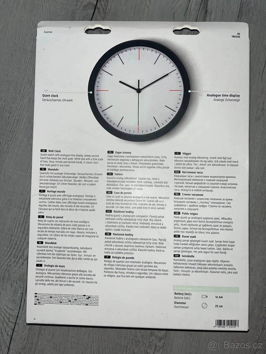 Nástěnné hodiny HAMA MaxR - 2