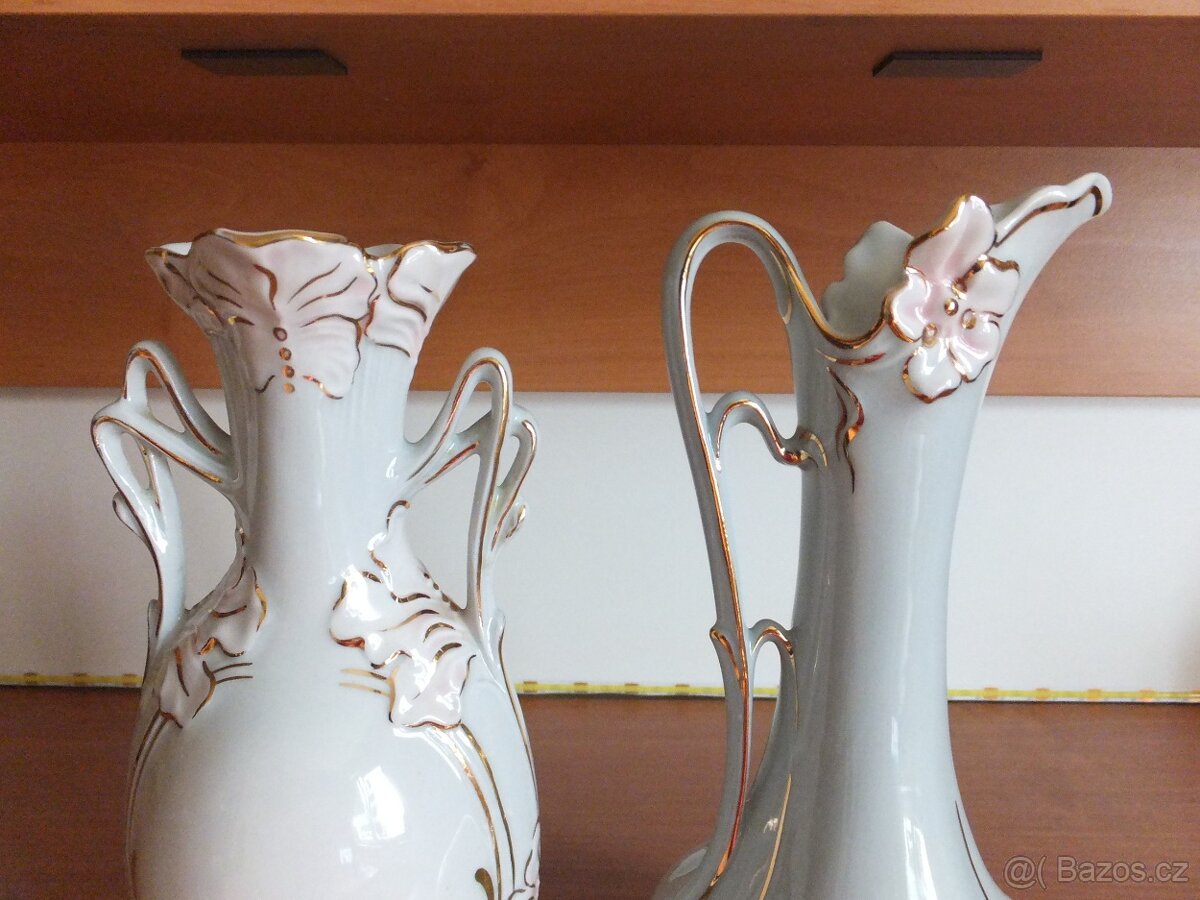 Royal Dux, 2 x vázy - amfory, značené. - 2