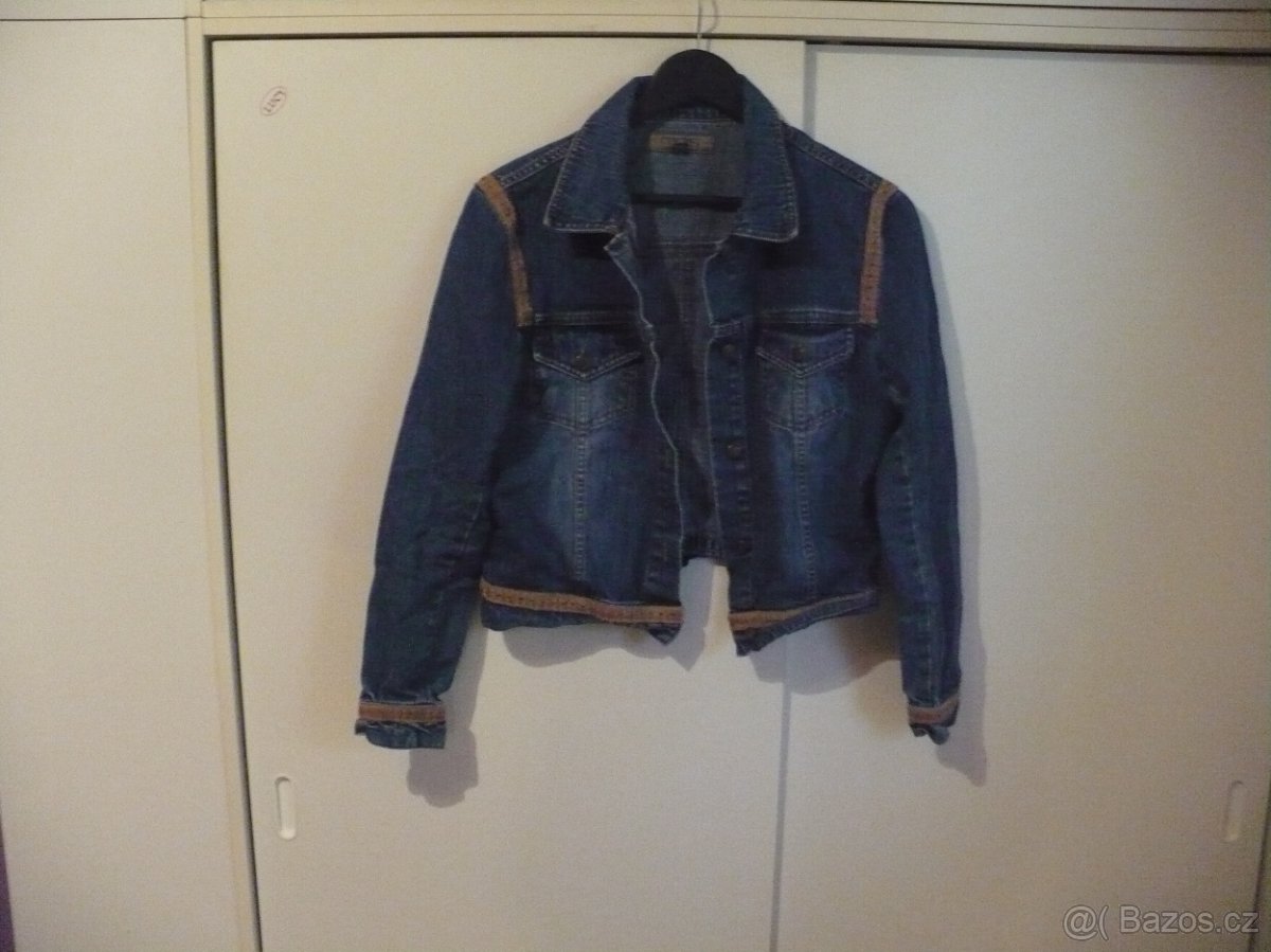 Dámská džínová bunda modrá - 2