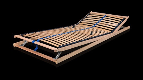 Bukové jednolůžko 90x200 s polohovacím roštem - 2