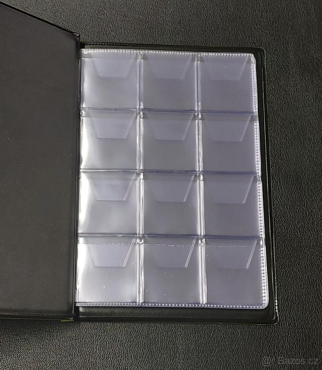 Kapesní album na mince. Pro 96 mincí. Mix barev. Nové. - 2