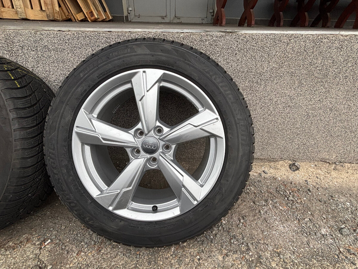 Originální zimní sadu ALU KOL AUDI 5x112+PNEU 235/55 R18 - 2
