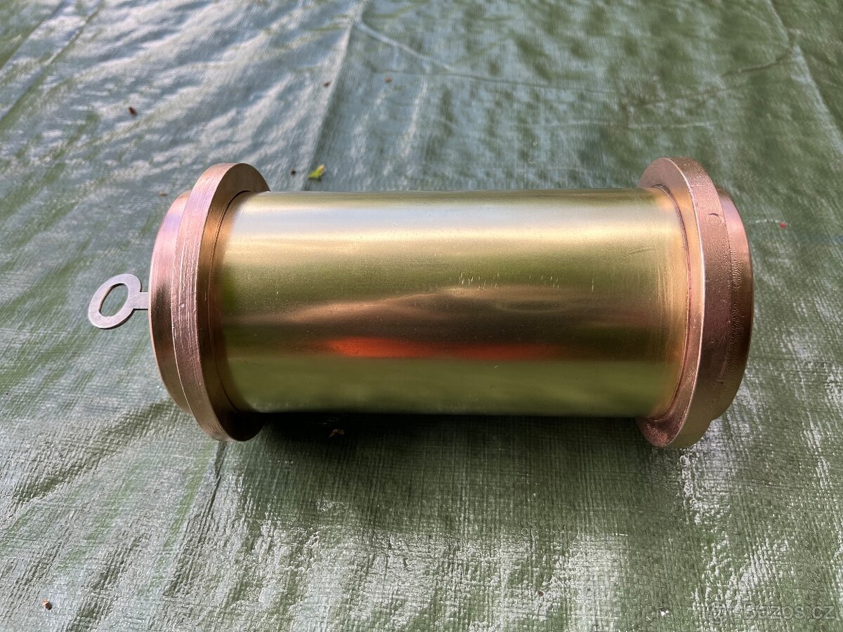 Mosazná uzamykatelná schránka/ trubkový trezor - 2