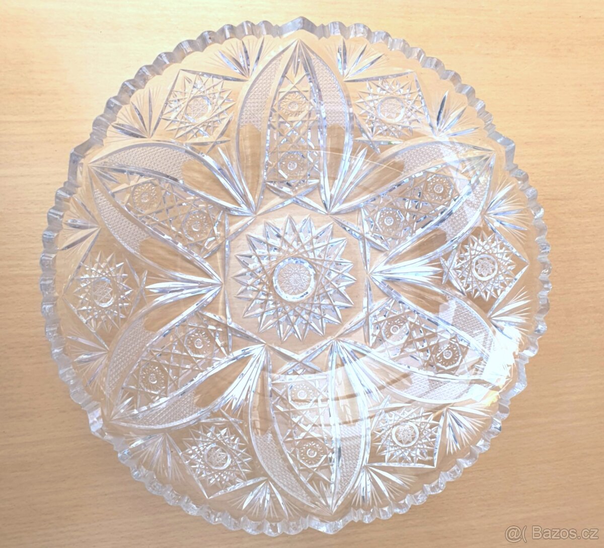 Křišťálová mísa broušená 35,5 cm - 2