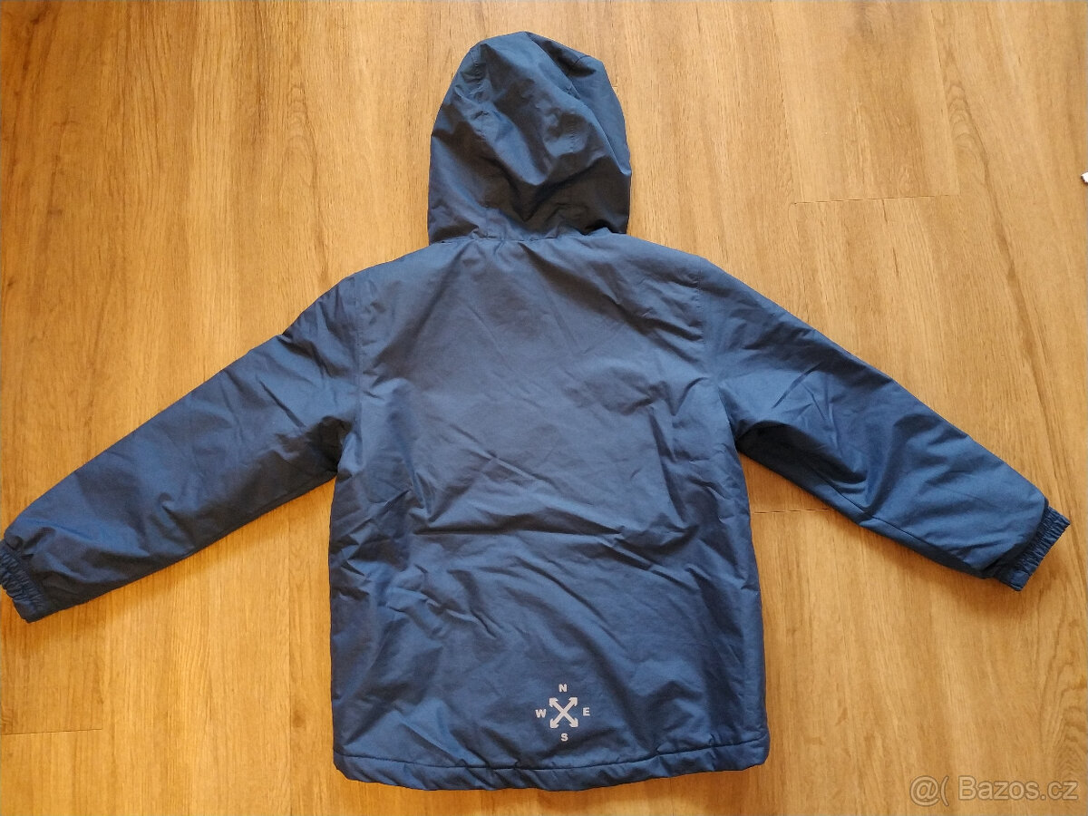 Prodám chlapeckou lyžařskou zimní bundu se vzorem v modré ba - 2