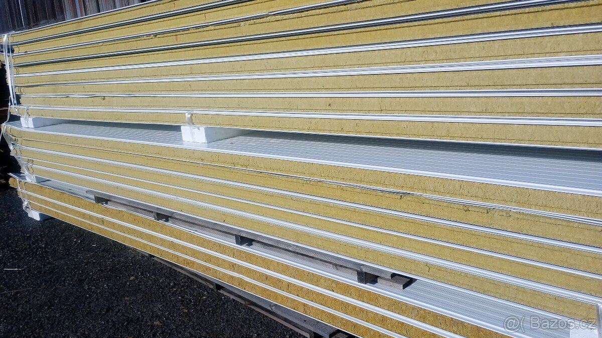 Sendvičové panely,jádro Pur, minerální vata, stěnový, střešn - 2