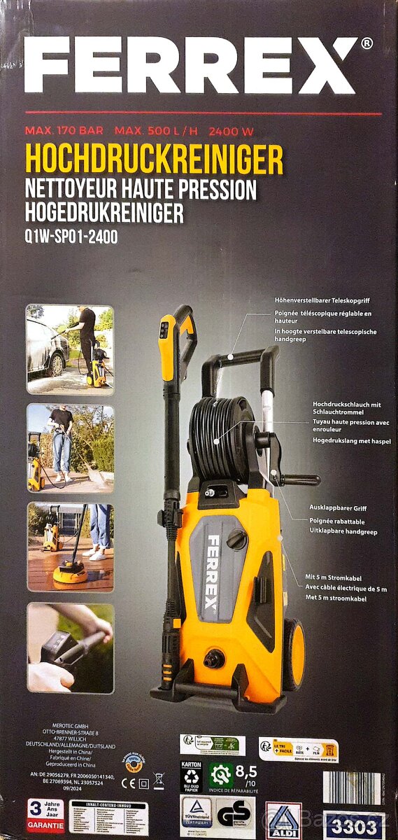 Čistič WAP,vys.kvalita profi,170bar,500l/hod - 2