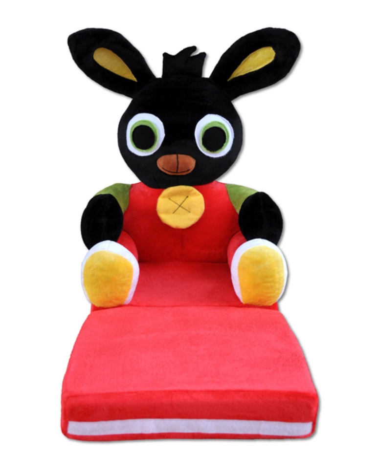 Dětské plyšové rozkládací křesílko BING - 2